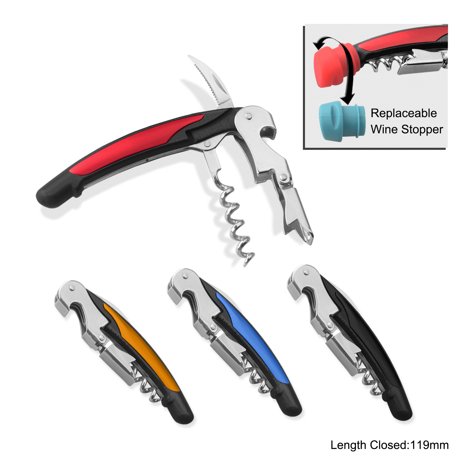 #1119 Corkscrew and Wine Stopper 